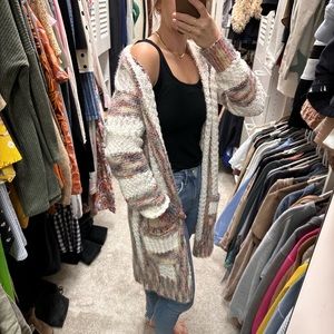 Cozy long length cardigan